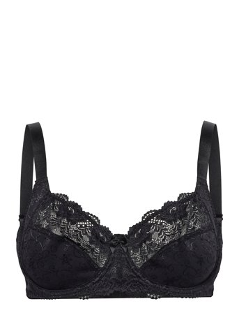 Philippa Non Padded Wired Bra Black Dorina