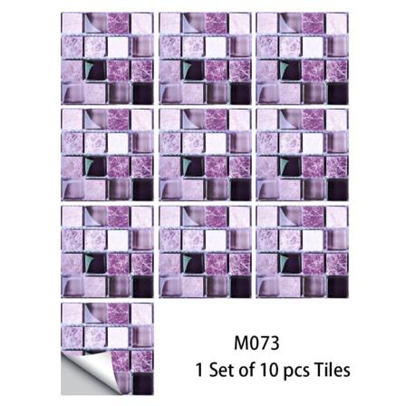 10 St Mosaik Kakel Klistermärken Diy Dekorativa Självhäftande