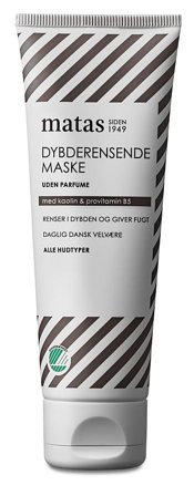 3 for 2 - Matas Striber Dybderensende Maske til Alle Hudtyper Uden Parfume 80 ml, Skincare, Renseprodukter, Scrub