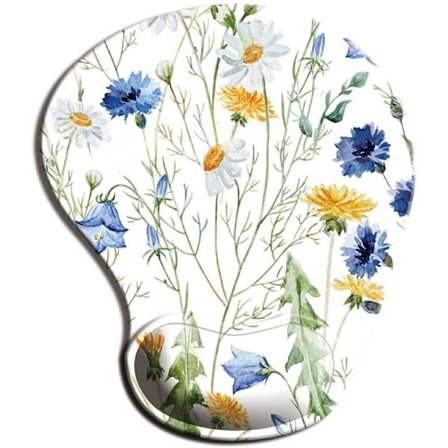 Ergonomisk musemåtte med håndledsstøtte, sødt design og skridsikker PU-base, velegnet til hjemmekontor, arbejde og studier, hvilket gør det nemt at 