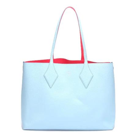 MCM Pre-owned, Pre-owned Leather totes Blauw, Dames, Maat:ONE Size