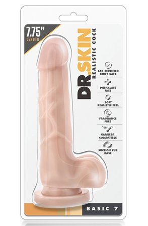 Kjøp Dr. Skin Realistic Cock Basic 18 cm - Dildo | God pris