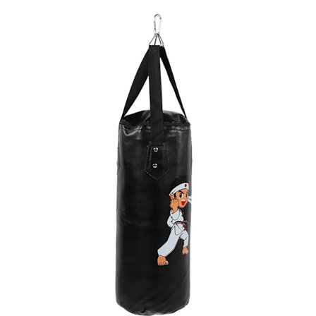 Boksesekk for barn, hengende type, Sanda Muay Thai trening, hul utstyr, svart, 60 cm