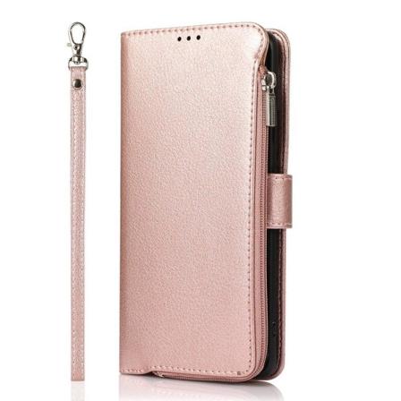 Praktiskt Plånboksfodral - Samsung Galaxy S21 Ultra Roséguld