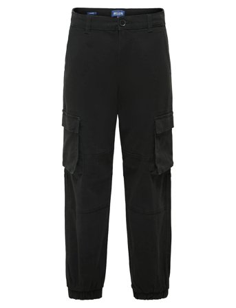 Osjcam Stage Cargo Cuff Life Noos Bottoms Cargo Pants Black ONLY & SONS