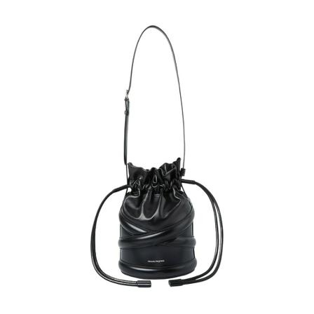 Alexander McQueen Soft Curve Shoulder Taske Sort, Dame Skuldertasker, Størrelse: ONE Size