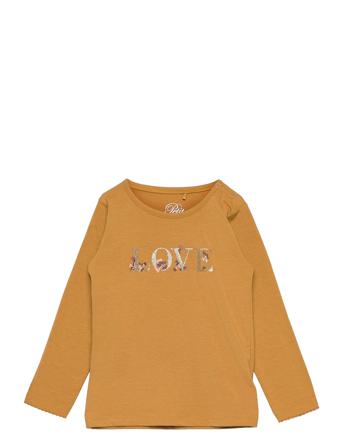 T-Shirt Ls Langærmet T-shirt Gul Petit By Sofie Schnoor