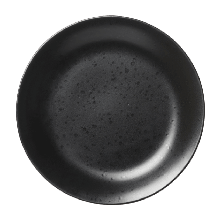 Åhléns Home Assiett i stengods NORA 18,3 cm Dukning & servering Svart ONESIZE