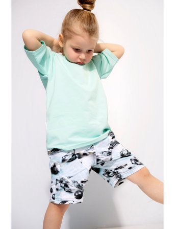 Gugguu Print College Baggy Shorts - Multi/patterned - 104