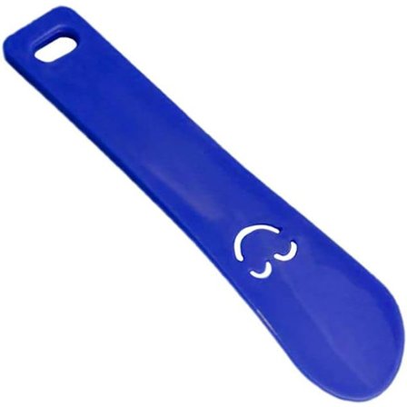 Plastiksko Horn, Børnesko Horn, Bærbart Sko Horn, Kort Håndtag Sko Horn, Sko Horn Egnet til Mænd, Kvinder, Børn, Seniorer(Blå)