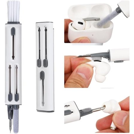 4-i-1 rengöringskit för tangentbord, Multifunktionellt rengöringskit Söt borste för laddningsporten på telefonen, hörlurar, iPod, iPhone, iPad, La