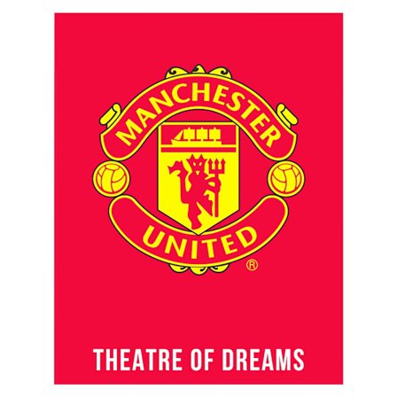 Manchester United FC Theatre of Dreams Crest Matta One Size Röd/G