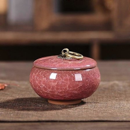 Keramik Aske Urne Forseglet Kremering Begravelse Aske Mindesmærke Små Dyr Kæledyr Hund Kat Mindesmærke Egnet Hjem Pejse Begravelse gul L