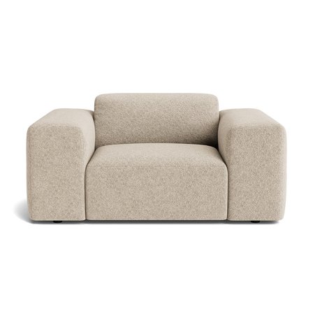 Soma Sessel Anthology Beige Modernes Design Bequemer Polstersessel Loungesessel für Wohnzimmer mit hohem Sitzkomfort und weichem Bezug, 75cm.