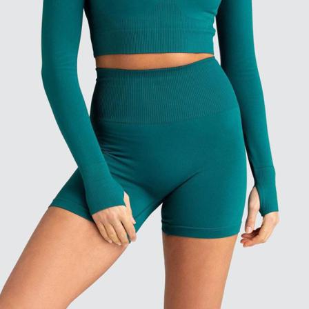 Snabbtorkande Yogashorts För Damer Enfärgade Leggings