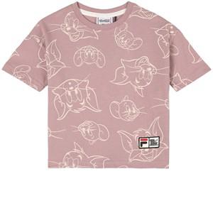 Kids - Fila Mauve Shadow / Egret Tom & Jerry Tver T-Shirt 110/116 cm - Tops - 110/116 cm - Purple