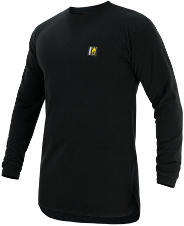Swazi Long Sleeve Micro Top Black