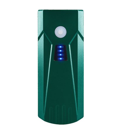 Cykelljus med högljudd elektrisk horn ABS Uppladdningsbar LED-strålkastare för mountainbike för nattridning Cykling Green