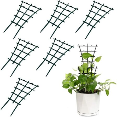 Plante Gitter Plast Potteplante Støtter Stable Hage Gitter for Innendørs Planter 6 Stk