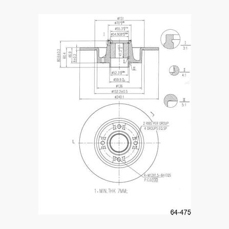 Biltema - Bremseskive med hjullager