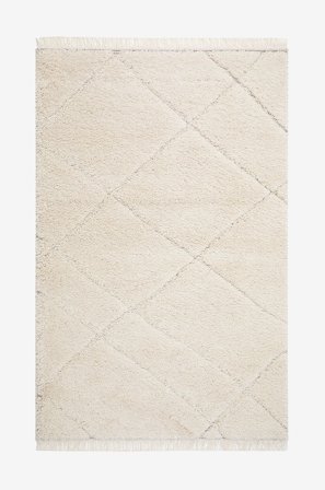 KM Home - Ryijymatto Safi - Valkoinen - Nukka- & ryijymatot - 275X380 - - Homeroom