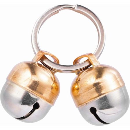 2 Extra Högljudda Katt- & Hundklockor | Husdjursspårare | Rädda Fåglar & Djurliv | Lyxig Handgjord Koppar (Medium) Medium