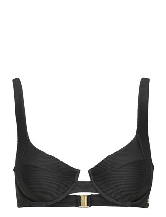 Balc Tte Uw Swimwear Bikinis Bikini Tops Wired Bikinitops Svart Tommy Hilfiger