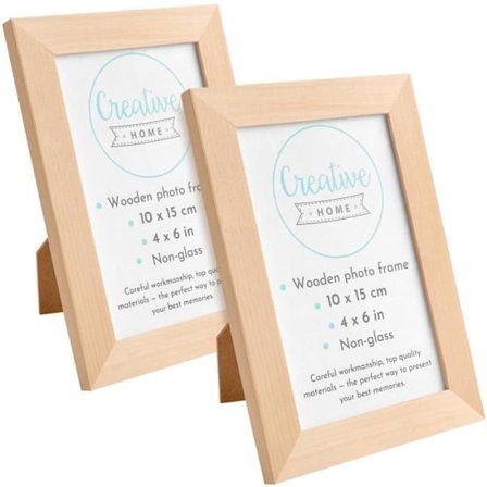 Valokuva Kehys - Luova Koti - 10x15cm - Luonnollinen Mänty - Maalaamaton - Seinälle