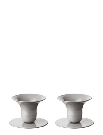 The Bell Candlestick - 2 Pack Grey Kunstindustrien