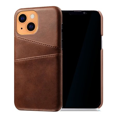 Dual Card iPhone 13 cover - Brun
