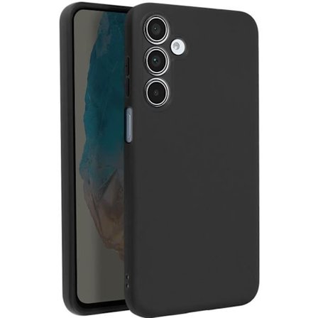 Silicone Soft Matte Black Case for Samsung Galaxy M35