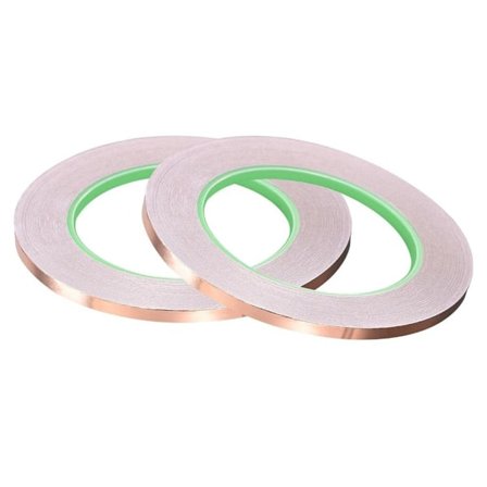 2 stk Kobberfolie Tape Ledende Kobber Tape 10MM20M-0.05MM