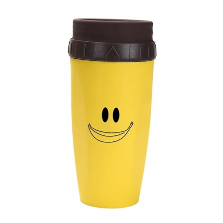 Bærbar Twist-kopp uten lokk med isolert kaffekopp i rustfritt stål