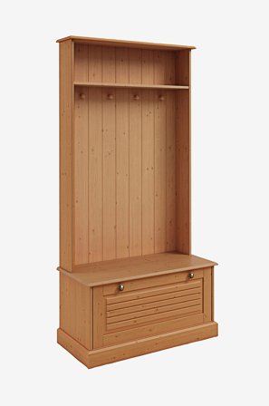 Loft24 - Mille Vaatekaappi, jossa 1 luukku, mäntyä - Ruskea - Vaatekaapit - - Homeroom