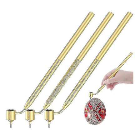 Sett med 3 Pysanka Sett Varm Voks Tegne Penner for Dekorativ Kunst til Påskeegg Pysanky Utstyr (FMY)