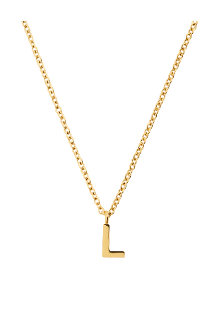 Mockberg Petite Plain Letter L Gold Necklace Smycken & klockor Dam Guld ONESIZE