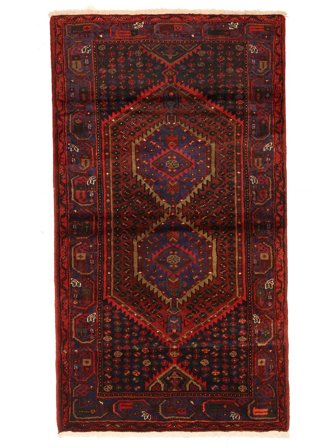 Anudada A Mano Hamadan Alfombra 118X212 Oriental De Lana Pequeño