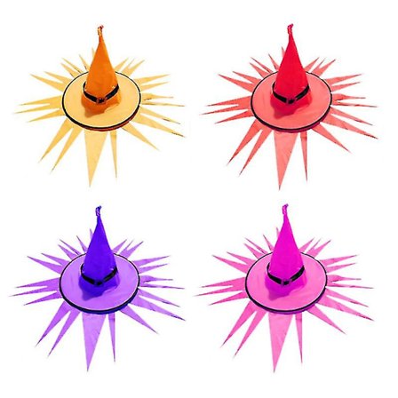 4 kpl LED-noitahattu Halloween-koristeisiin