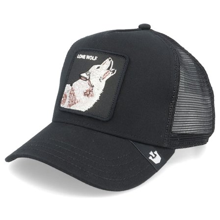 Goorin Bros. - Svart trucker Keps - The Lone Wolf Black Trucker @ Hatstore
