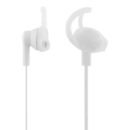 E120 Stayinear earbuds 1button remote 3.5mm mic white