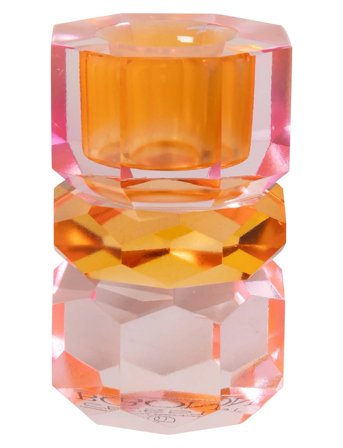 Crystal Candle Holder Pink C'est Bon