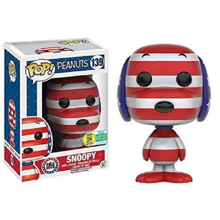 Funko - POP Anime - Snoopy - Rock The Vote Snoopy Red, White & Blue SDCC 2016 Exclusive #139