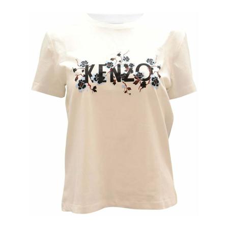 Kenzo Floral Print Logo T-Shirt inbo, Dame T-shirts