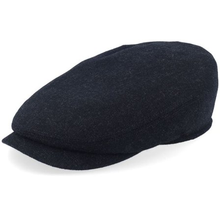 Stetson - Grå flatcap Keps - Driver Virgin Wool/Cashmere Anthracit Flat Cap @ Hatstore