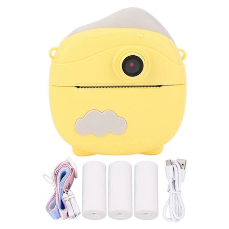 Instant Print Kamera Legetøj 12MP Multiple Zoom 2 Tommer HD IPS Skærm Termisk Udskrivning Digital Selfie Cam