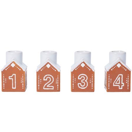 Kähler Gingerbread adventsljusstake 7,5 cm, brun | Inredning > Ljusstakar & Lyktor > Ljusstakar | Bagaren och Kocken