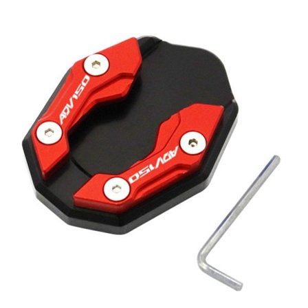 Støtteplate for motorsykkelsidekick, aluminiumlegering, forlengelse, fotstøtte, for PCX125 PCX160/150 Rød