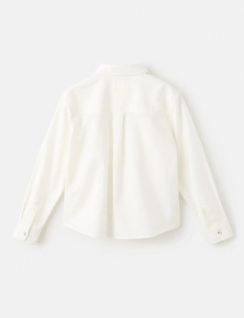 Mango Shirt With Reindeer Embroidery - Cream - 3-4