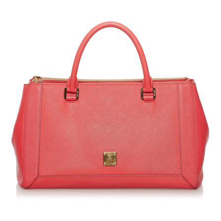 MCM Pre-owned, Pre-owned Handbag Rood, Dames, Maat:ONE Size