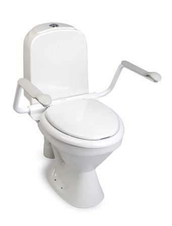 Etac Supporter Toiletstøtte Hvidlakeret, fold-up, Badeværelse